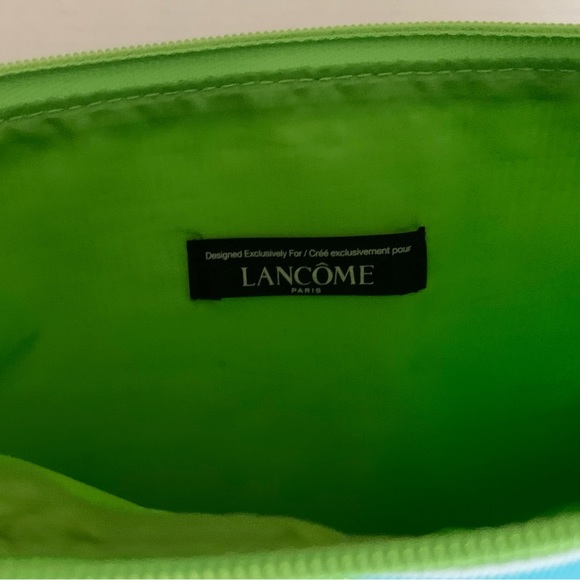 Set of 2 cosmetic make-up travel bags pink Estee Lauder bag Green Lancome bag - Picture 2 of 9